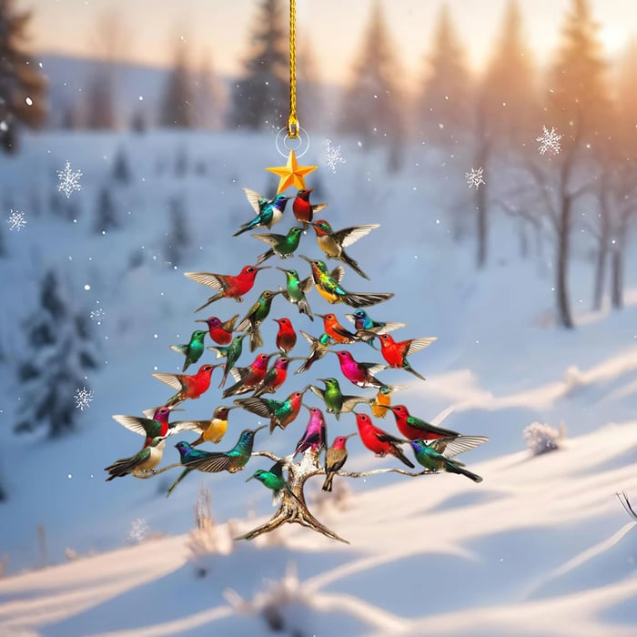 🔥🔥2025 New Release 50% OFF - 🐦🎄Hummingbird Christmas Ornament✨(Same as in the video)
